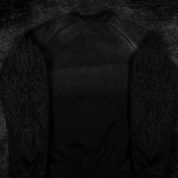 Breathe Divinity Archangel Oversized Premium Crewneck [SMOKE]