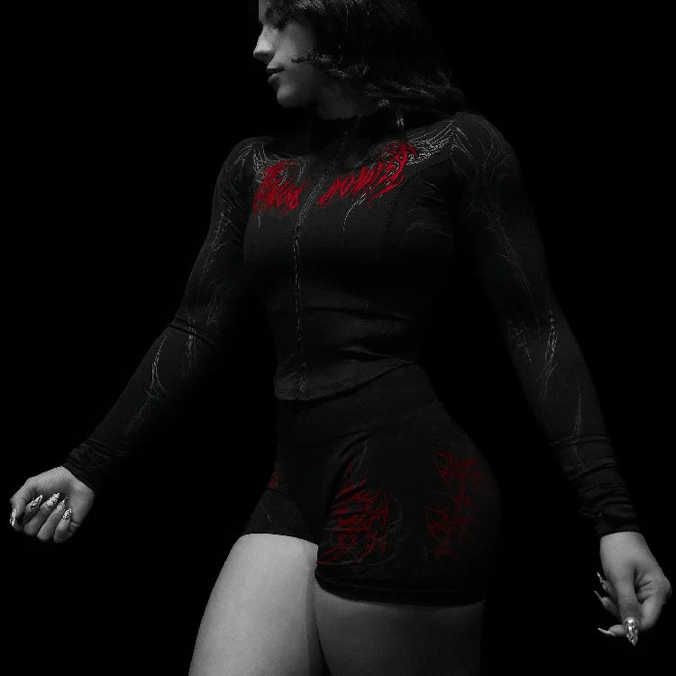 Breathe Divinity Void Tech™ Cathedral Shorts [RED/BLACK]