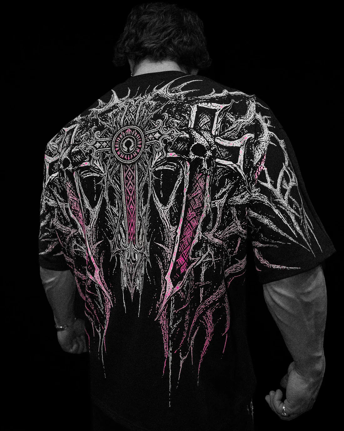 Breathedivinity Heaven’s Gate Oversized T-shirt [BLOSSOM PINK]