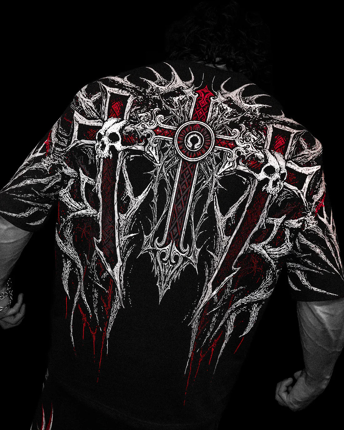 Breathedivinity Heaven’s Gate Oversized T-shirt [HEAVENLY RED]
